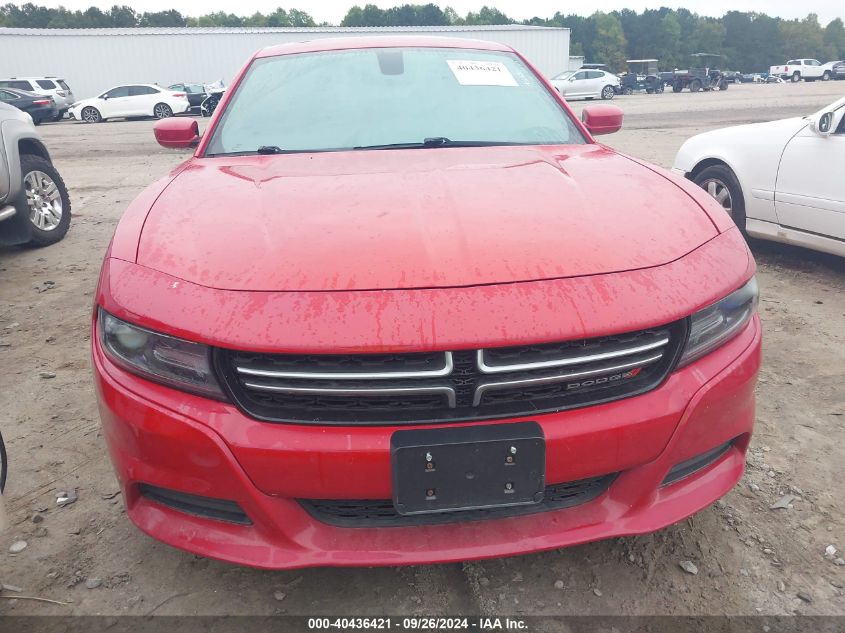 2016 Dodge Charger Se VIN: 2C3CDXBG0GH115406 Lot: 40436421