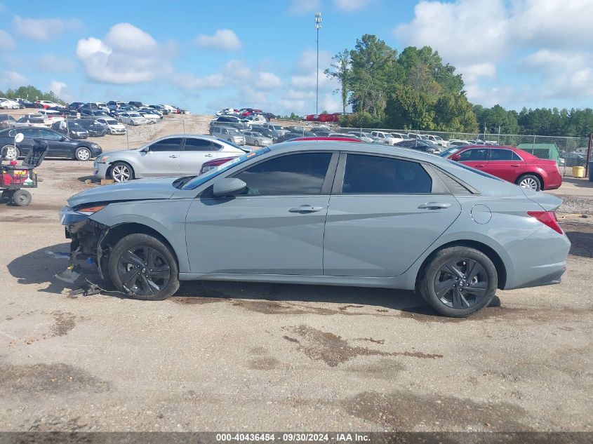 KMHLM4AJ3NU023235 2022 Hyundai Elantra Hybrid Blue