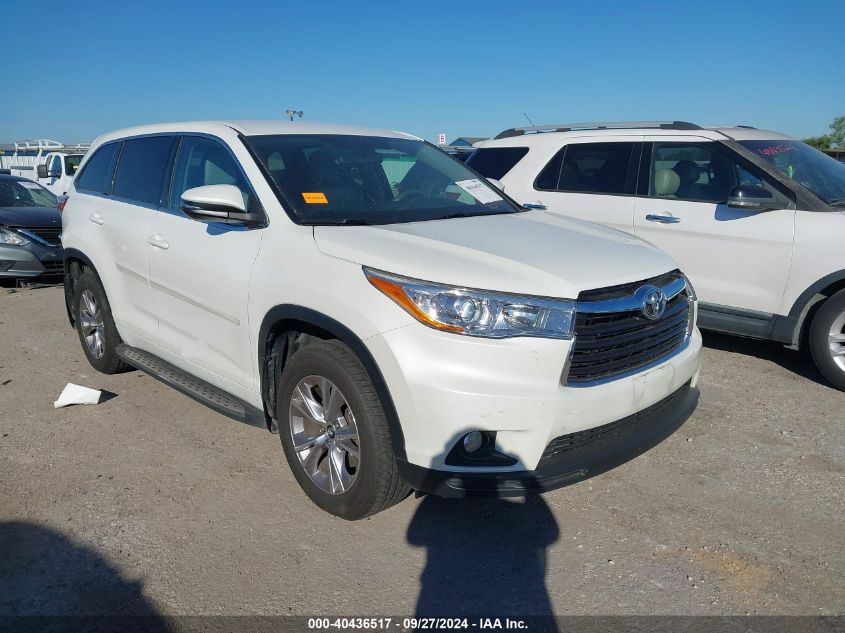 5TDZKRFHXGS177102 2016 TOYOTA HIGHLANDER - Image 1