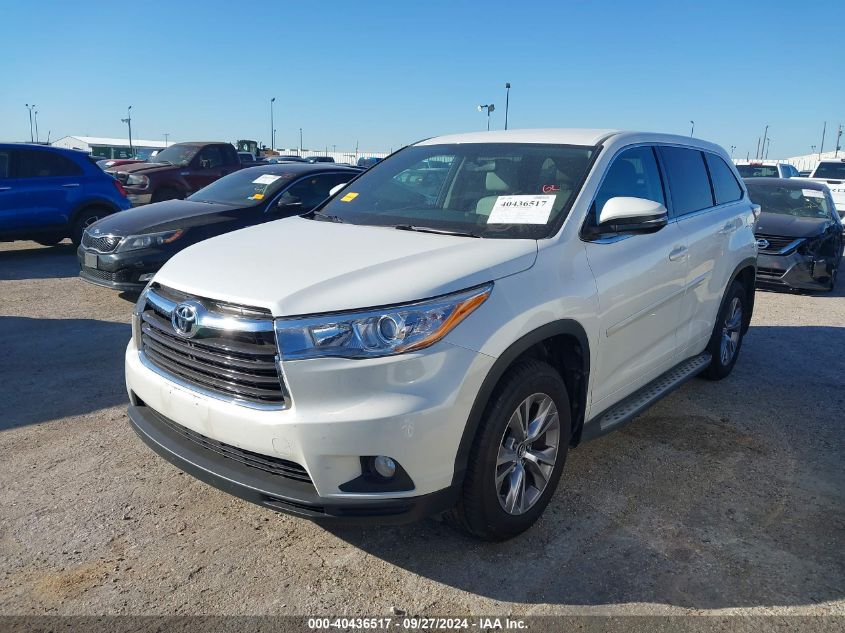 5TDZKRFHXGS177102 2016 TOYOTA HIGHLANDER - Image 2