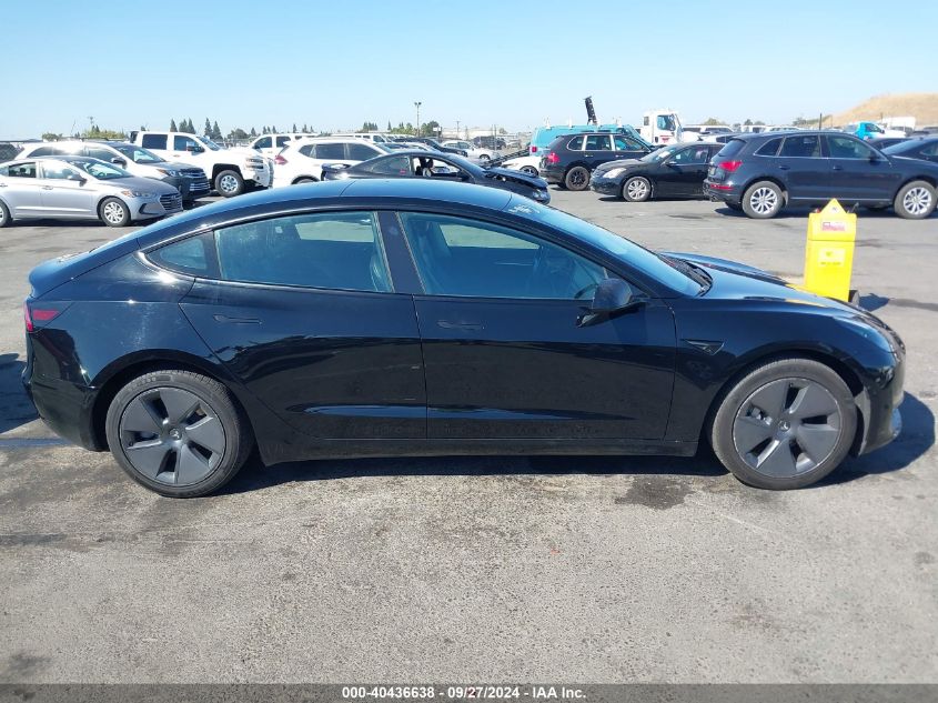 2021 Tesla Model 3 Standard Range Plus Rear-Wheel Drive VIN: 5YJ3E1EA0MF091865 Lot: 40436638