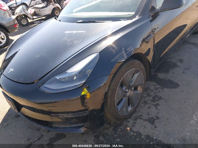 2021 Tesla Model 3 Standard Range Plus Rear-Wheel Drive VIN: 5YJ3E1EA0MF091865 Lot: 40436638