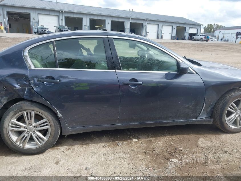 2010 Infiniti G37X VIN: JN1CV6AR6AM461781 Lot: 40436668