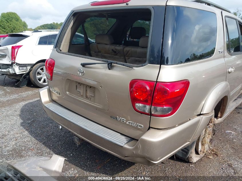 2006 Toyota Sequoia Sr5 V8 VIN: 5TDBT44A76S273985 Lot: 40436824