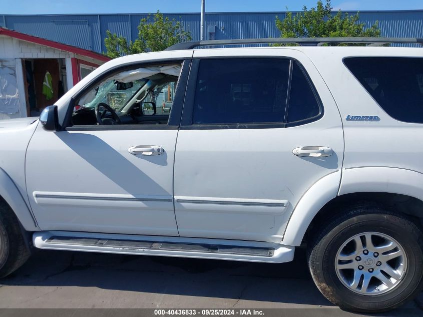 2007 Toyota Sequoia Limited V8 VIN: 5TDZT38A37S286415 Lot: 40436833