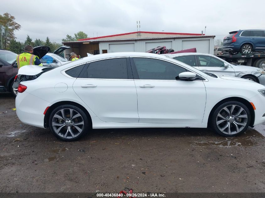 2015 Chrysler 200 C VIN: 1C3CCCCB6FN557742 Lot: 40436840