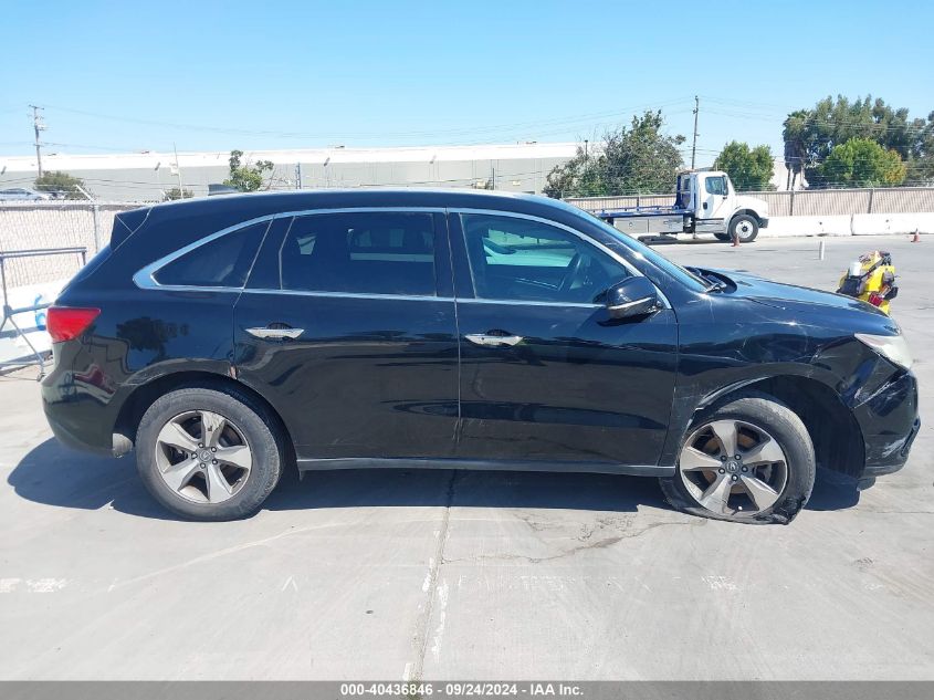 2015 Acura Mdx VIN: 5FRYD3H26FB004710 Lot: 40436846