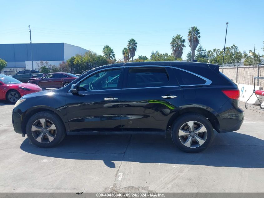 2015 Acura Mdx VIN: 5FRYD3H26FB004710 Lot: 40436846