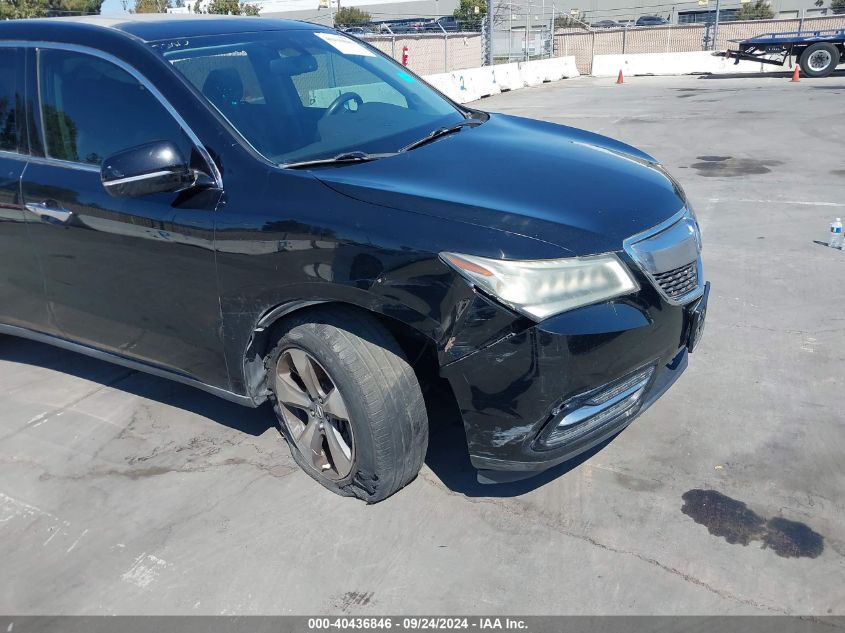 2015 Acura Mdx VIN: 5FRYD3H26FB004710 Lot: 40436846