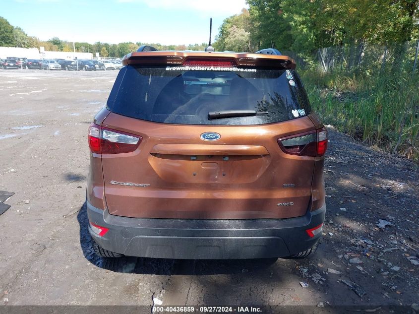 2020 Ford Ecosport Ses VIN: MAJ6S3JL7LC337997 Lot: 40436859