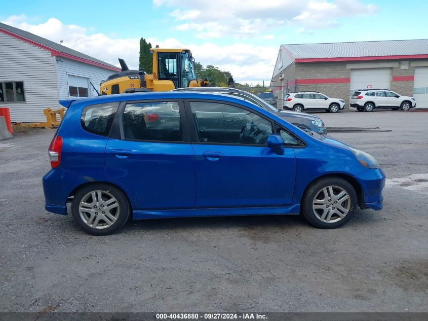 2008 Honda Fit Sport VIN: JHMGD37628S026077 Lot: 40436880