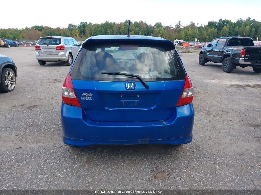 2008 Honda Fit Sport VIN: JHMGD37628S026077 Lot: 40436880