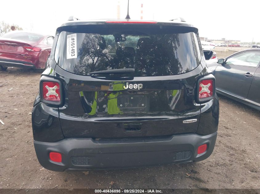 2018 Jeep Renegade Latitude Fwd VIN: ZACCJABB2JPH92078 Lot: 40436898