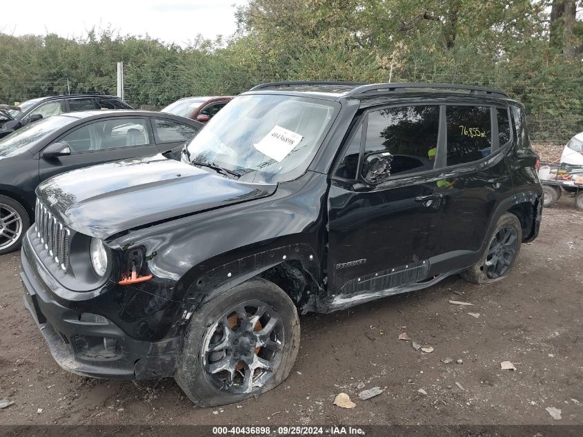 2018 Jeep Renegade Latitude Fwd VIN: ZACCJABB2JPH92078 Lot: 40436898