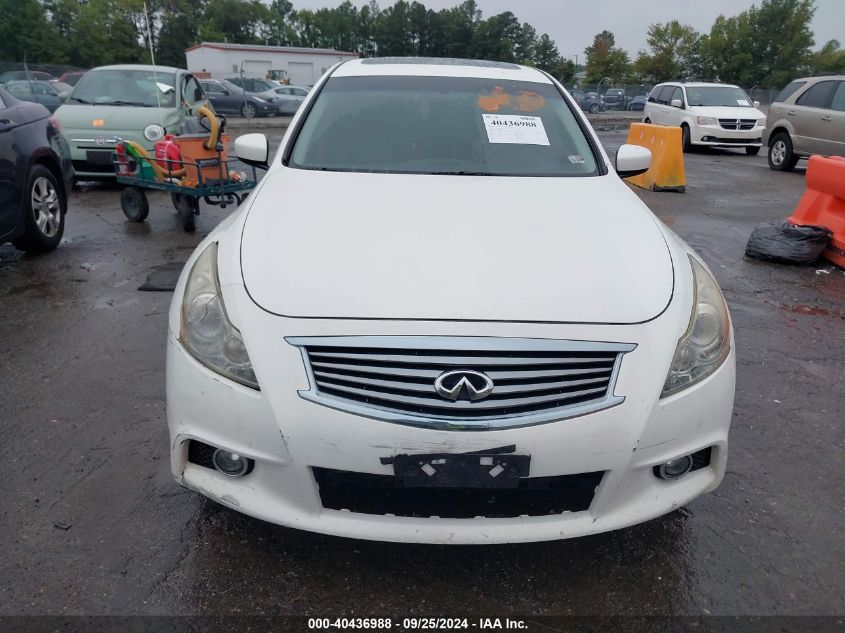 2011 Infiniti G37X VIN: JN1CV6AR0BM406325 Lot: 40436988