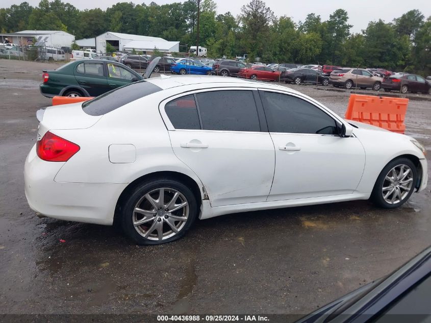 2011 Infiniti G37X VIN: JN1CV6AR0BM406325 Lot: 40436988