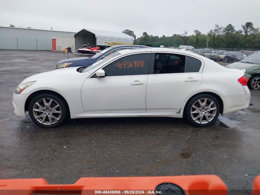 2011 Infiniti G37X VIN: JN1CV6AR0BM406325 Lot: 40436988