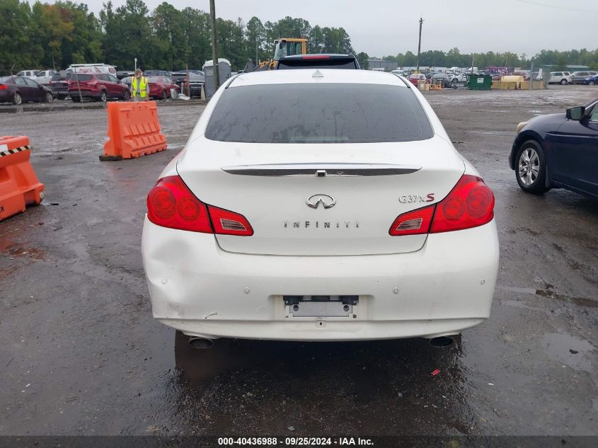 2011 Infiniti G37X VIN: JN1CV6AR0BM406325 Lot: 40436988