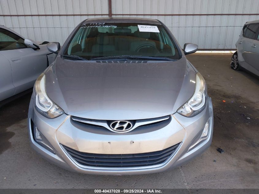 2015 Hyundai Elantra Se VIN: 5NPDH4AE4FH602309 Lot: 40437028