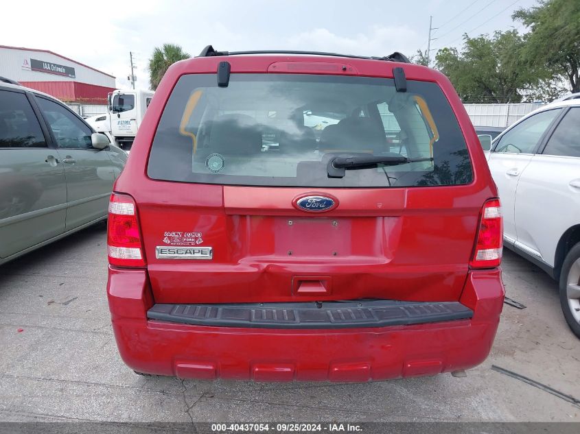 1FMCU0C74AKD16464 2010 Ford Escape Xls