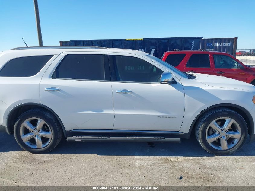 2013 Dodge Durango Citadel VIN: 1C4SDHET6DC687634 Lot: 40437103