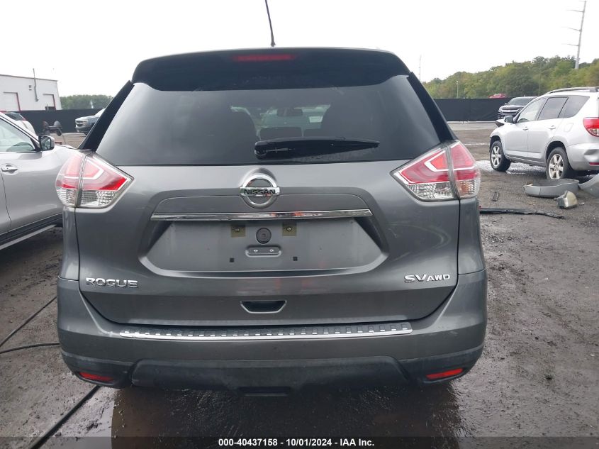 2016 Nissan Rogue Sv VIN: KNMAT2MV8GP638043 Lot: 40437158