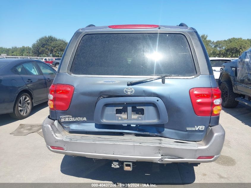 2004 Toyota Sequoia Sr5 V8 VIN: 5TDZT34A34S233537 Lot: 40437206