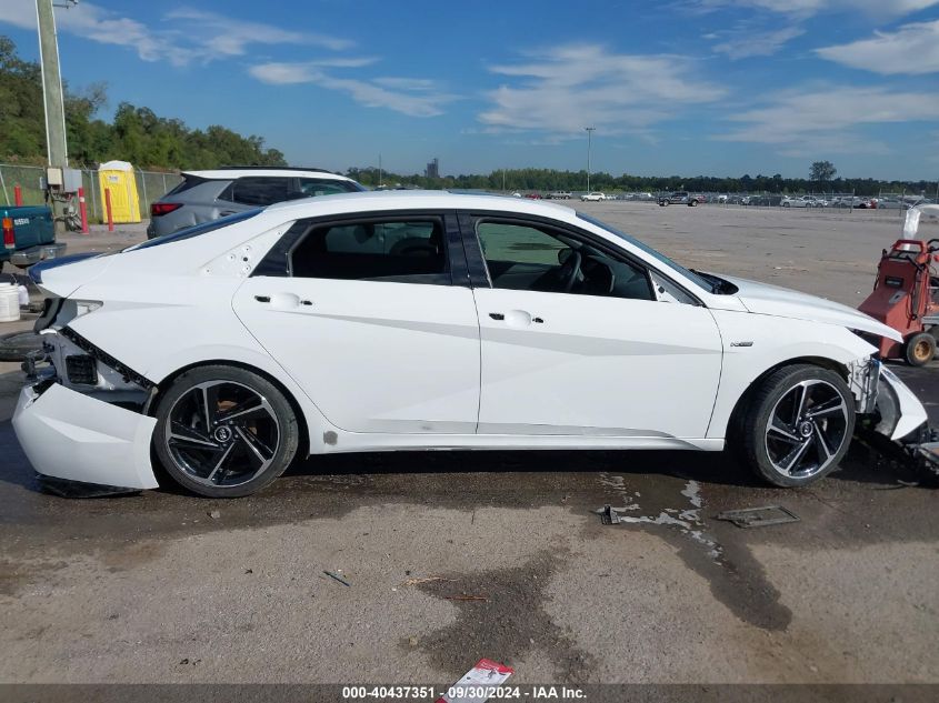 2022 Hyundai Elantra N Line VIN: KMHLR4AFXNU308236 Lot: 40437351