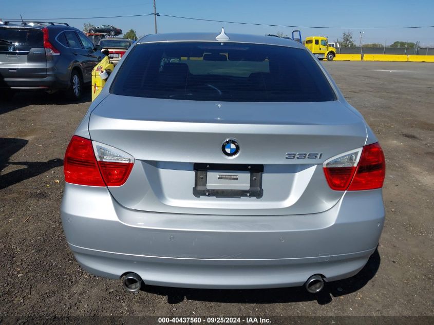 2007 BMW 335I VIN: WBAVB73587VH20918 Lot: 40437560