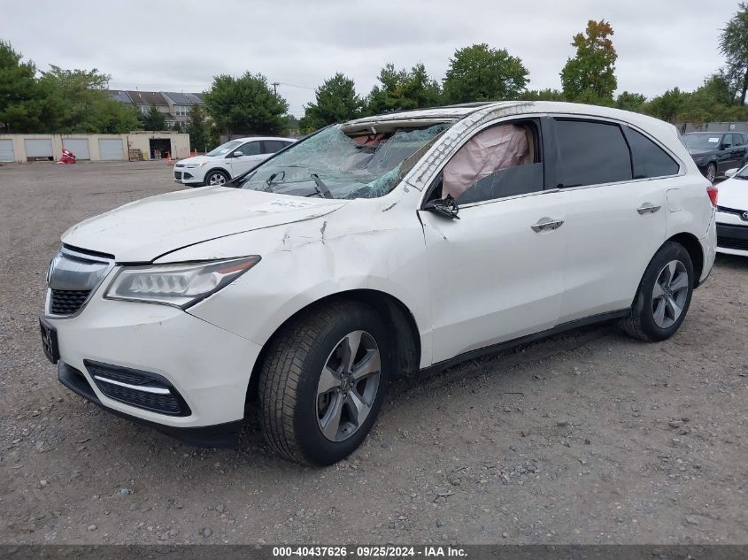 VIN 5FRYD4H23EB027897 2014 Acura MDX no.2