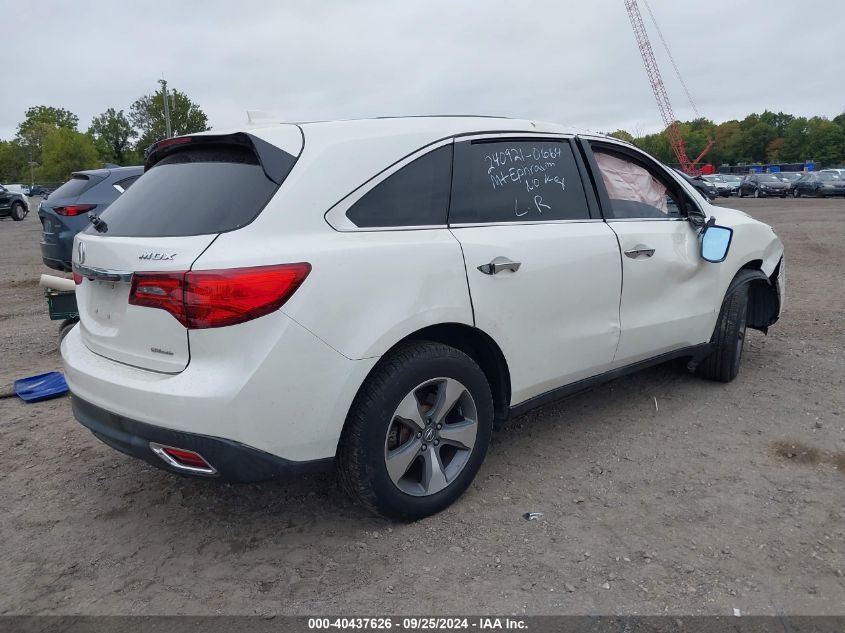 VIN 5FRYD4H23EB027897 2014 Acura MDX no.4