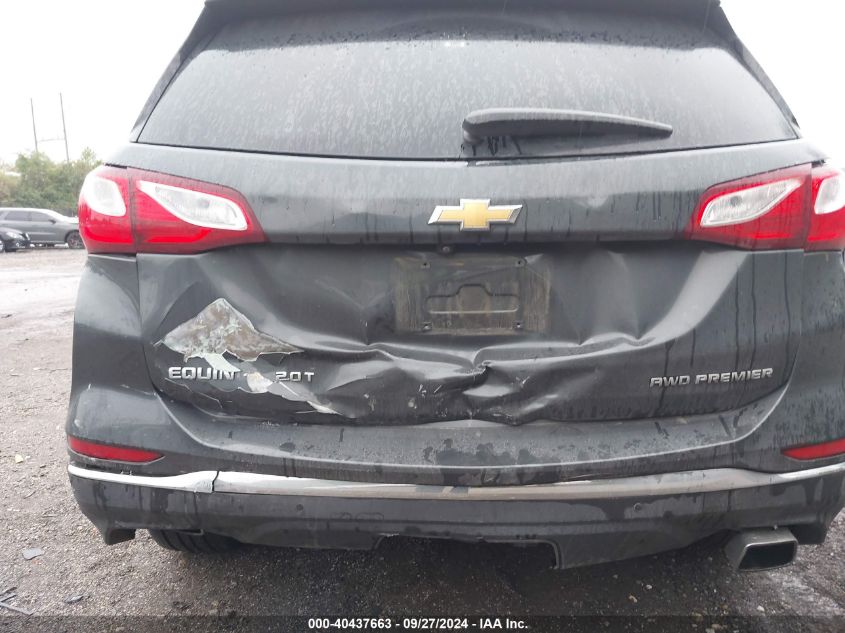 2020 Chevrolet Equinox Awd Premier 2.0L Turbo VIN: 2GNAXYEX4L6202332 Lot: 40437663