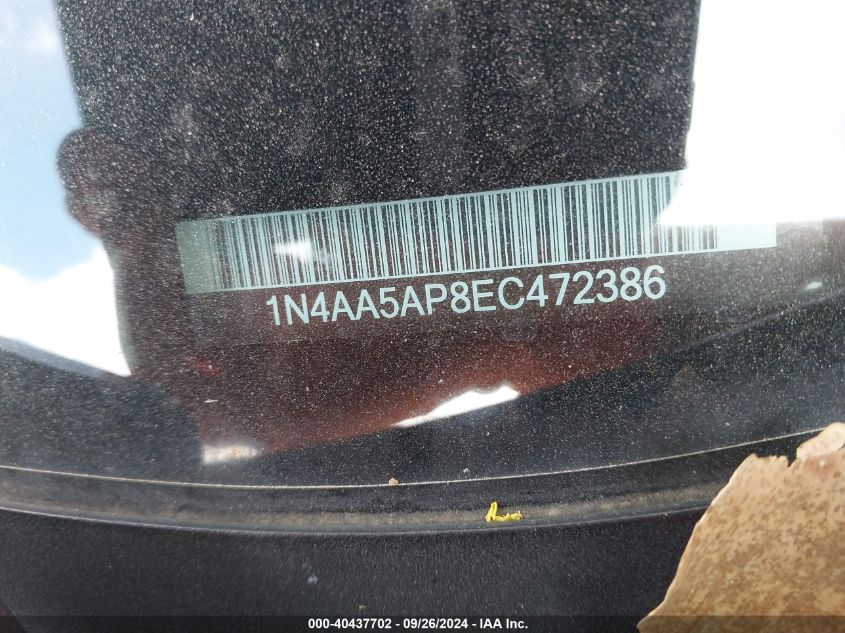 1N4AA5AP8EC472386 2014 Nissan Maxima S/Sv