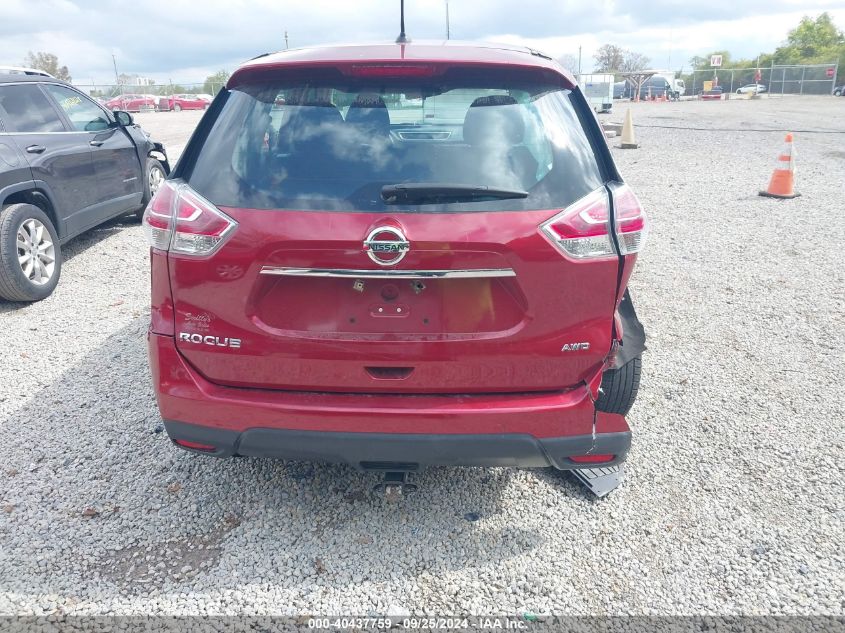 2015 Nissan Rogue S/Sl/Sv VIN: 5N1AT2MV7FC883546 Lot: 40437759