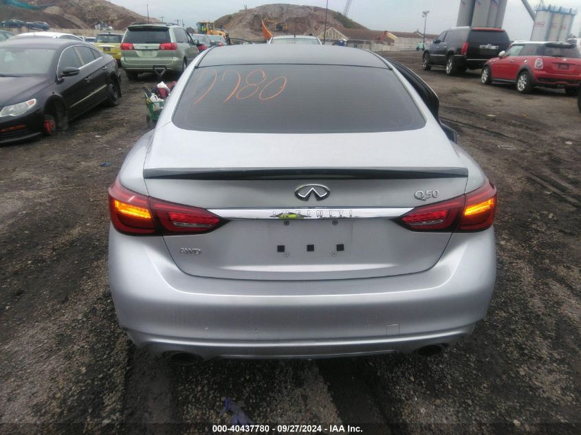 2019 Infiniti Q50 3.0T Luxe VIN: JN1EV7AR6KM559385 Lot: 40437780