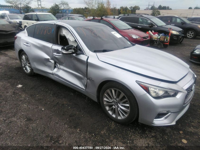 2019 Infiniti Q50 3.0T Luxe VIN: JN1EV7AR6KM559385 Lot: 40437780