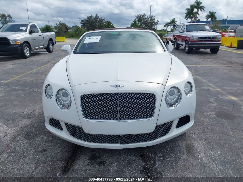 2013 Bentley Continental Gtc VIN: SCBGR3ZA0DC079162 Lot: 40437796