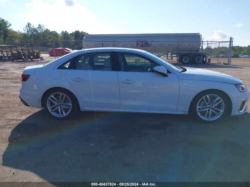 2023 Audi A4 Premium Plus 45 Tfsi S Line Quattro S Tronic VIN: WAUEAAF48PA036460 Lot: 40437824