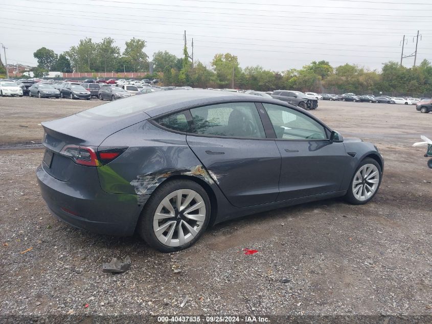 2021 Tesla Model 3 Standard Range Plus Rear-Wheel Drive VIN: 5YJ3E1EA8MF851038 Lot: 40437835