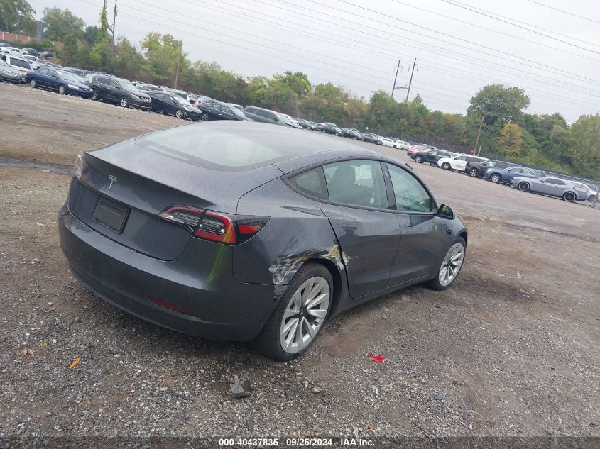 VIN 5YJ3E1EA8MF851038 2021 TESLA MODEL 3 no.4