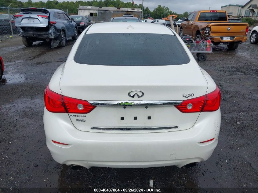 2016 Infiniti Q50 Premium VIN: JN1CV7AR0GM252180 Lot: 40437864