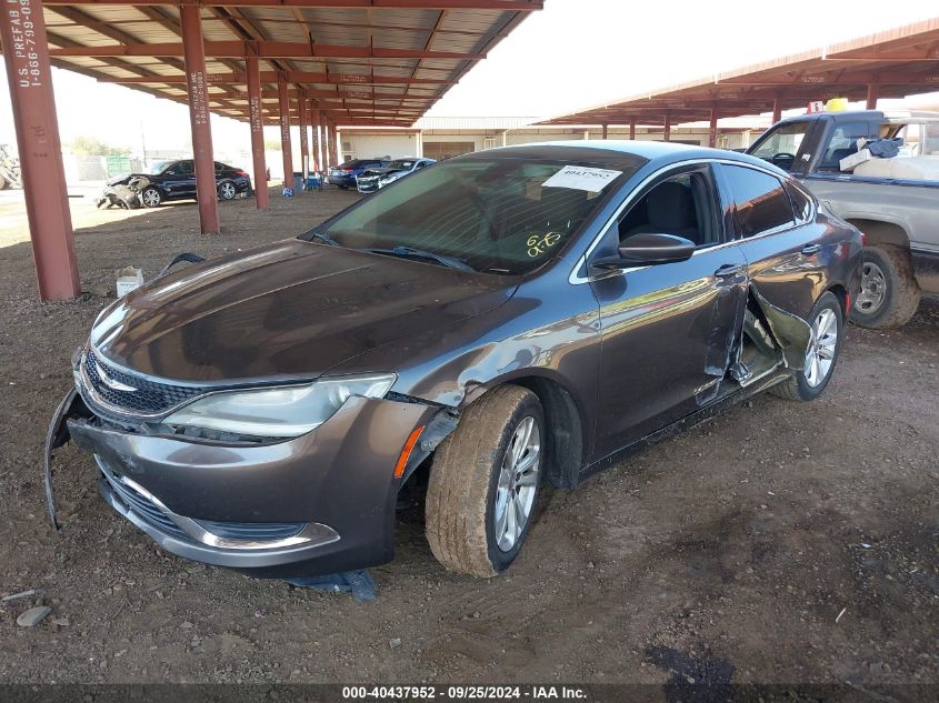 2015 Chrysler 200 Limited VIN: 1C3CCCAB0FN627464 Lot: 40437952