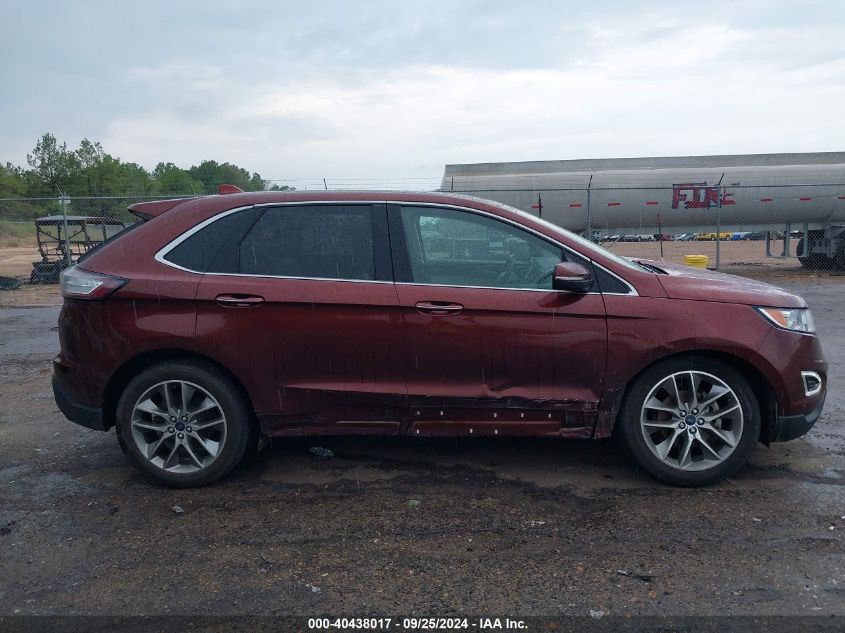 2016 Ford Edge Titanium VIN: 2FMPK3K94GBB48016 Lot: 40438017