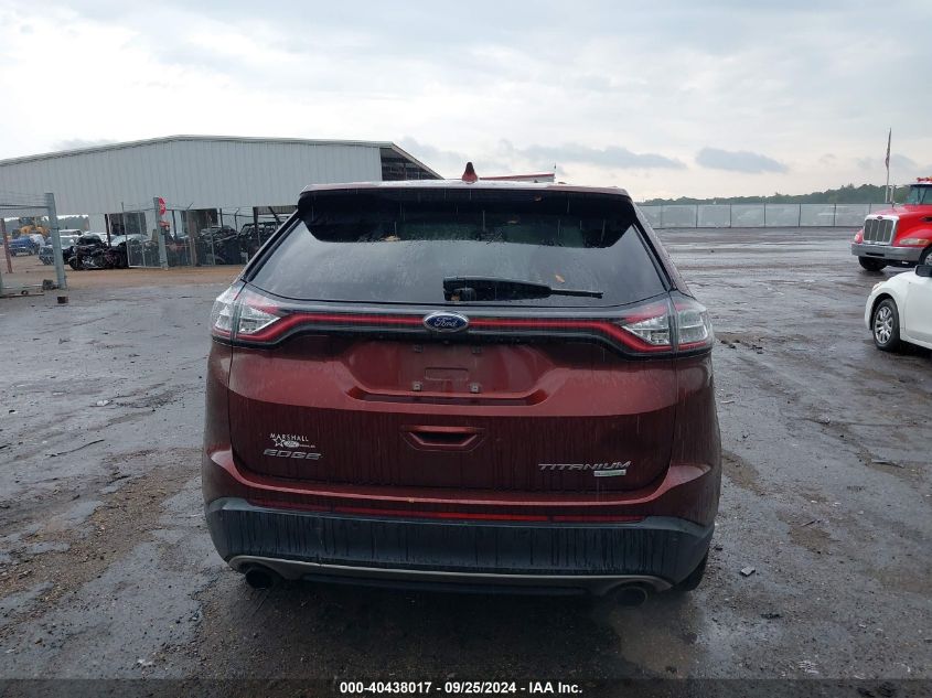 2016 Ford Edge Titanium VIN: 2FMPK3K94GBB48016 Lot: 40438017