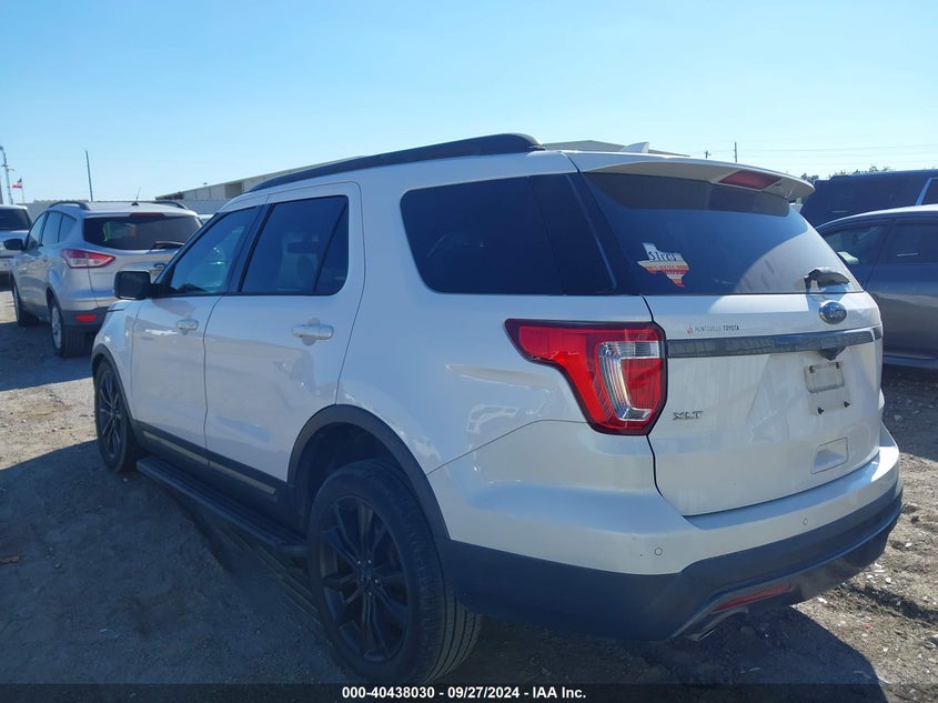 VIN 1FM5K7D83HGE11240 2017 FORD EXPLORER XLT