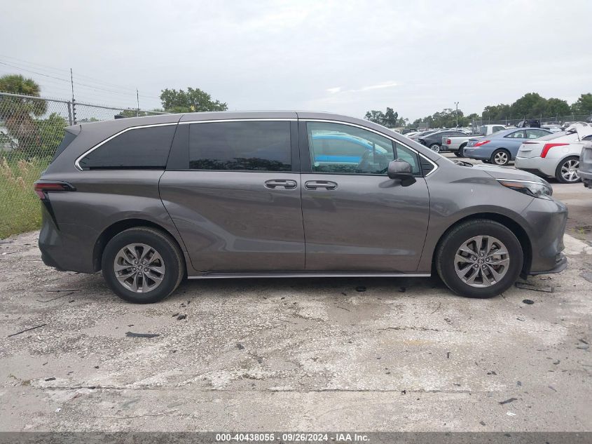 2024 Toyota Sienna Le VIN: 5TDKRKECXRS184614 Lot: 40438055