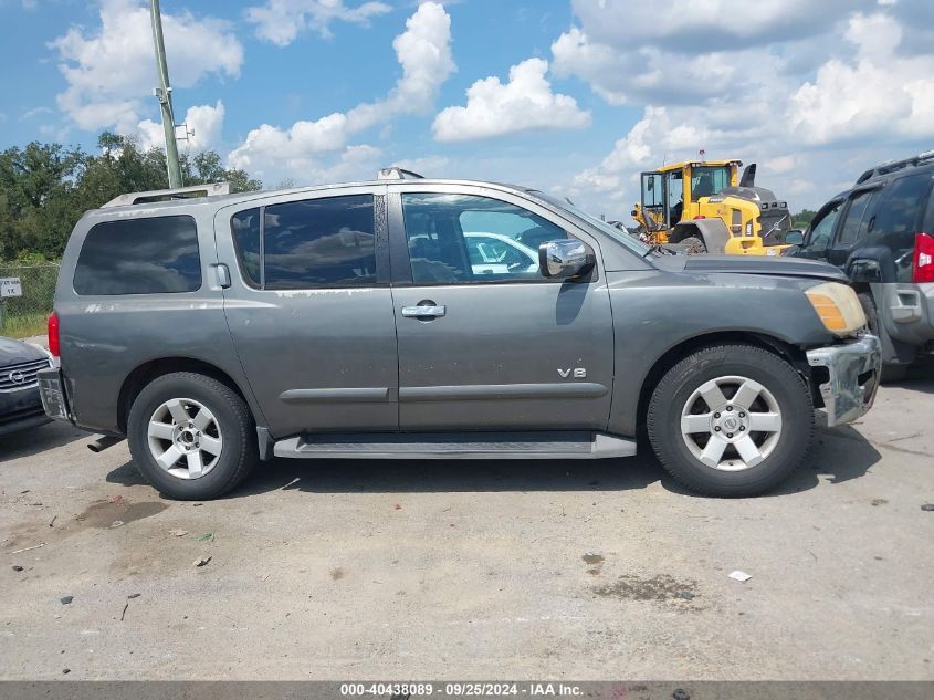 2006 Nissan Armada Le VIN: 5N1AA08AX6N734411 Lot: 40438089