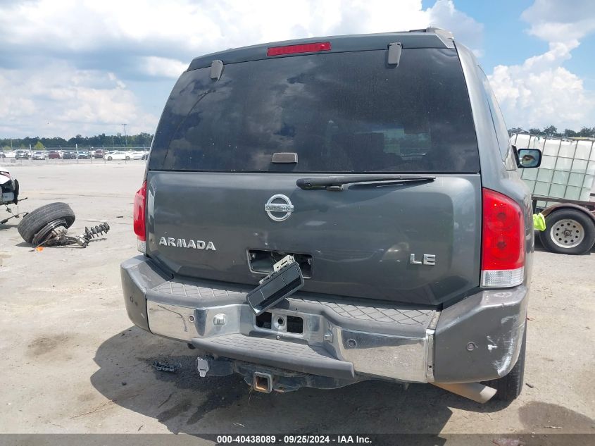 2006 Nissan Armada Le VIN: 5N1AA08AX6N734411 Lot: 40438089