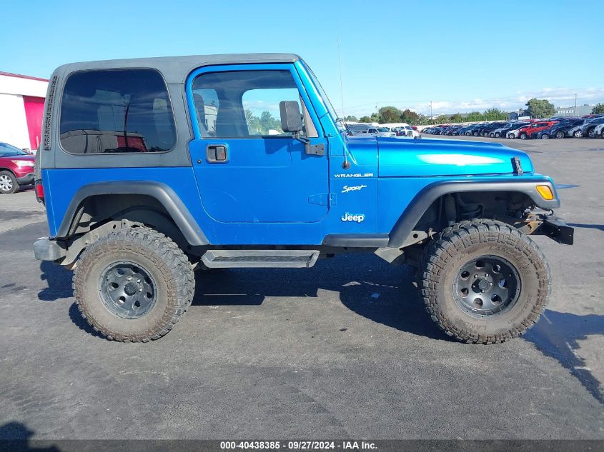 2002 Jeep Wrangler Sport VIN: 1J4FA49S12P763894 Lot: 40438385