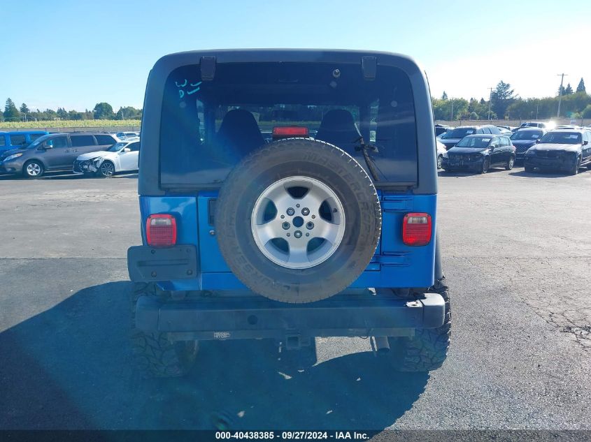 2002 Jeep Wrangler Sport VIN: 1J4FA49S12P763894 Lot: 40438385